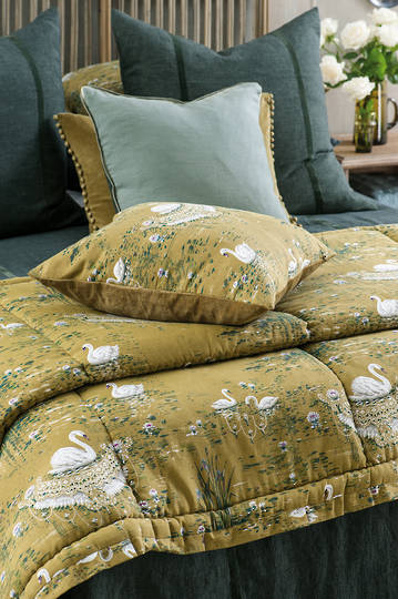 Bianca Lorenne - Cigna - Olive Comforter / Pillowcase/Eurocase/Cushion